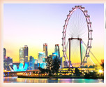 Singapore Flyuer at night